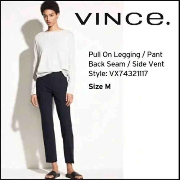 Vince Black Pull On Legging Pant Small - Picture 1 of 6